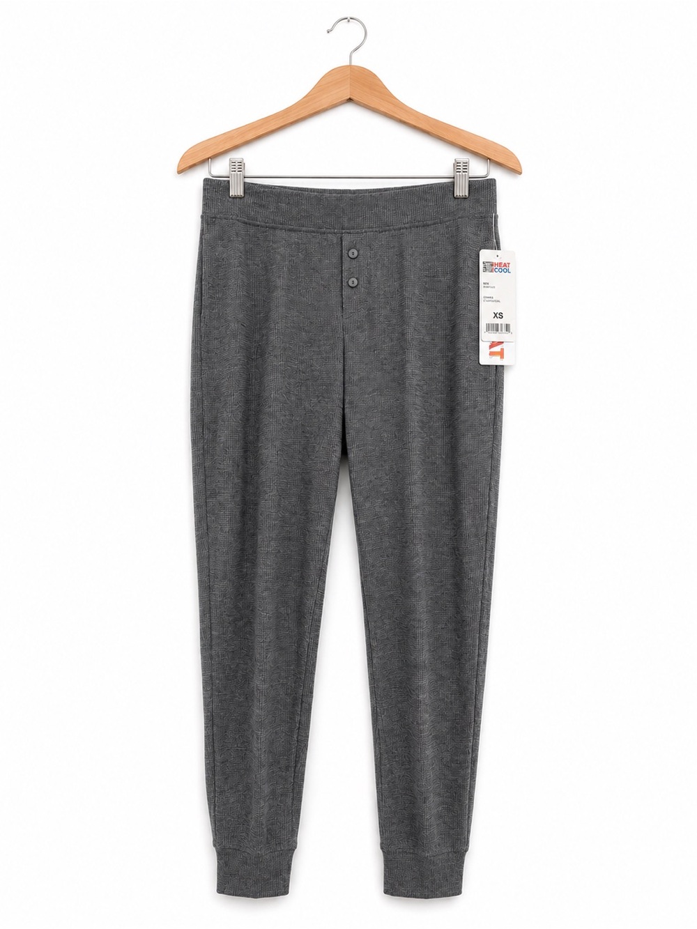 32 Degrees Heat Sleepwear Thermal Jogger Pants NWT Gray XS